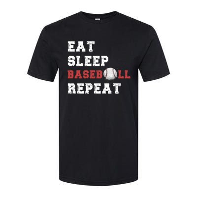 Eat Sleep Baseball Repeat Meaningful Gift Softstyle CVC T-Shirt