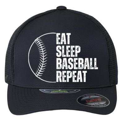 Eat Sleep Baseball Repeat Gift For Baseball Players Boy Flexfit Unipanel Trucker Cap