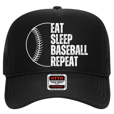Eat Sleep Baseball Repeat Gift For Baseball Players Boy Hat