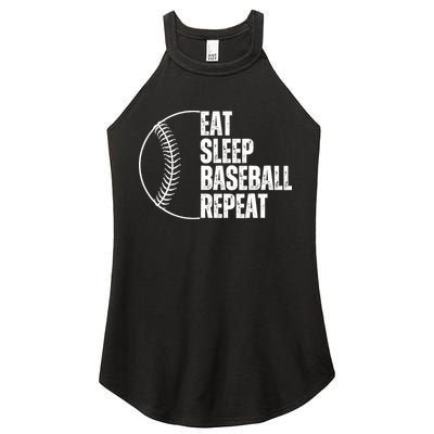 Eat Sleep Baseball Repeat Gift For Baseball Players Boy Women's Perfect Tri Rocker Tank