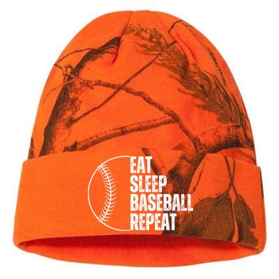 Eat Sleep Baseball Repeat Gift For Baseball Players Boy Kati Licensed 12" Camo Beanie