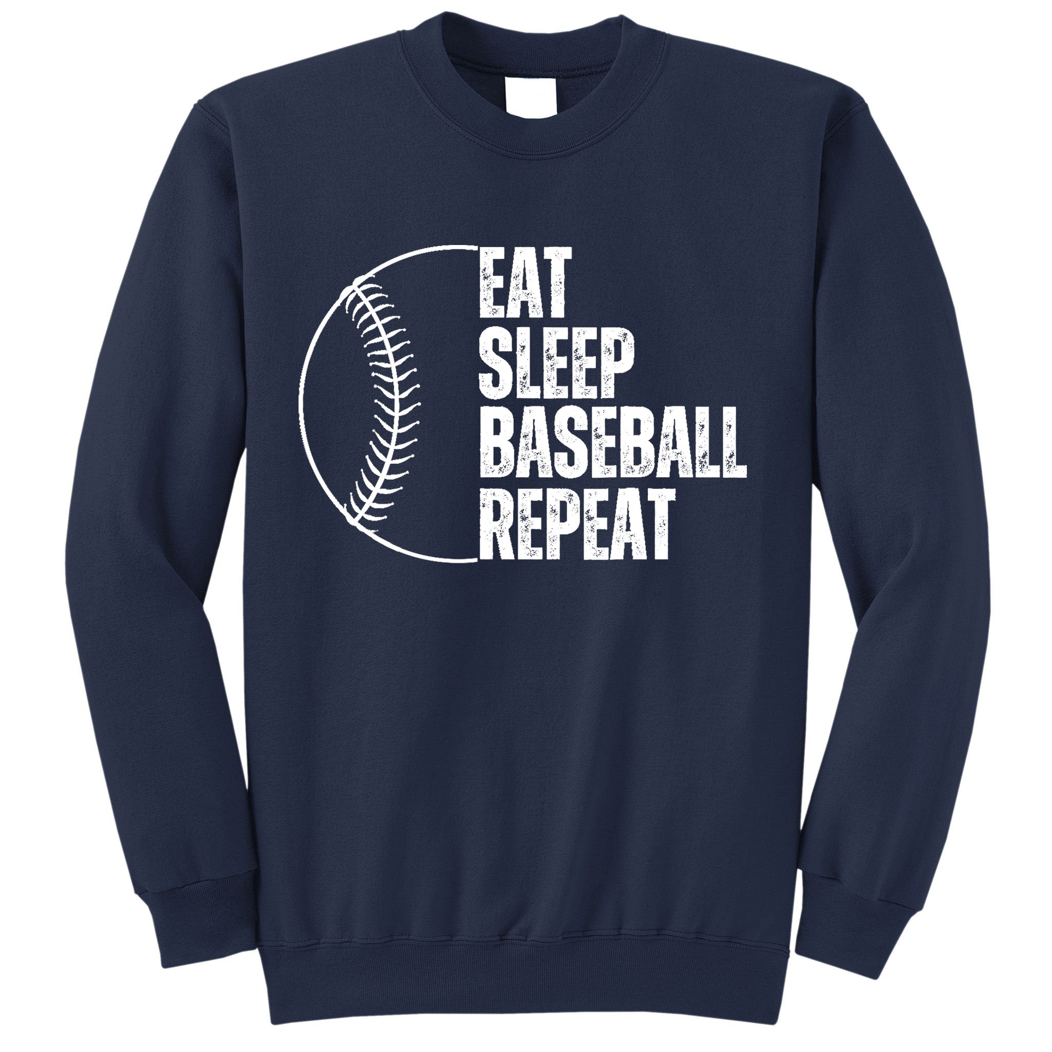 Eat Sleep Baseball Repeat Gift For Baseball Players Boy Sweatshirt
