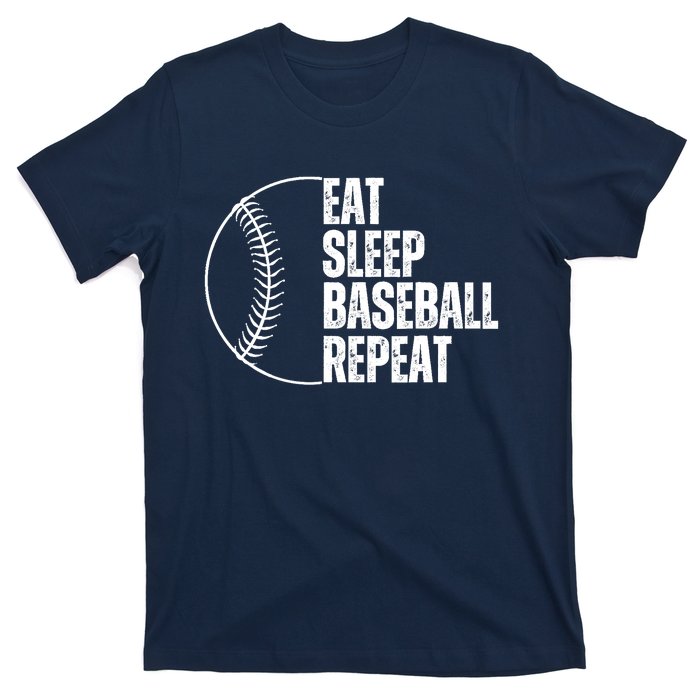 Eat Sleep Baseball Repeat Gift For Baseball Players Boy T-Shirt