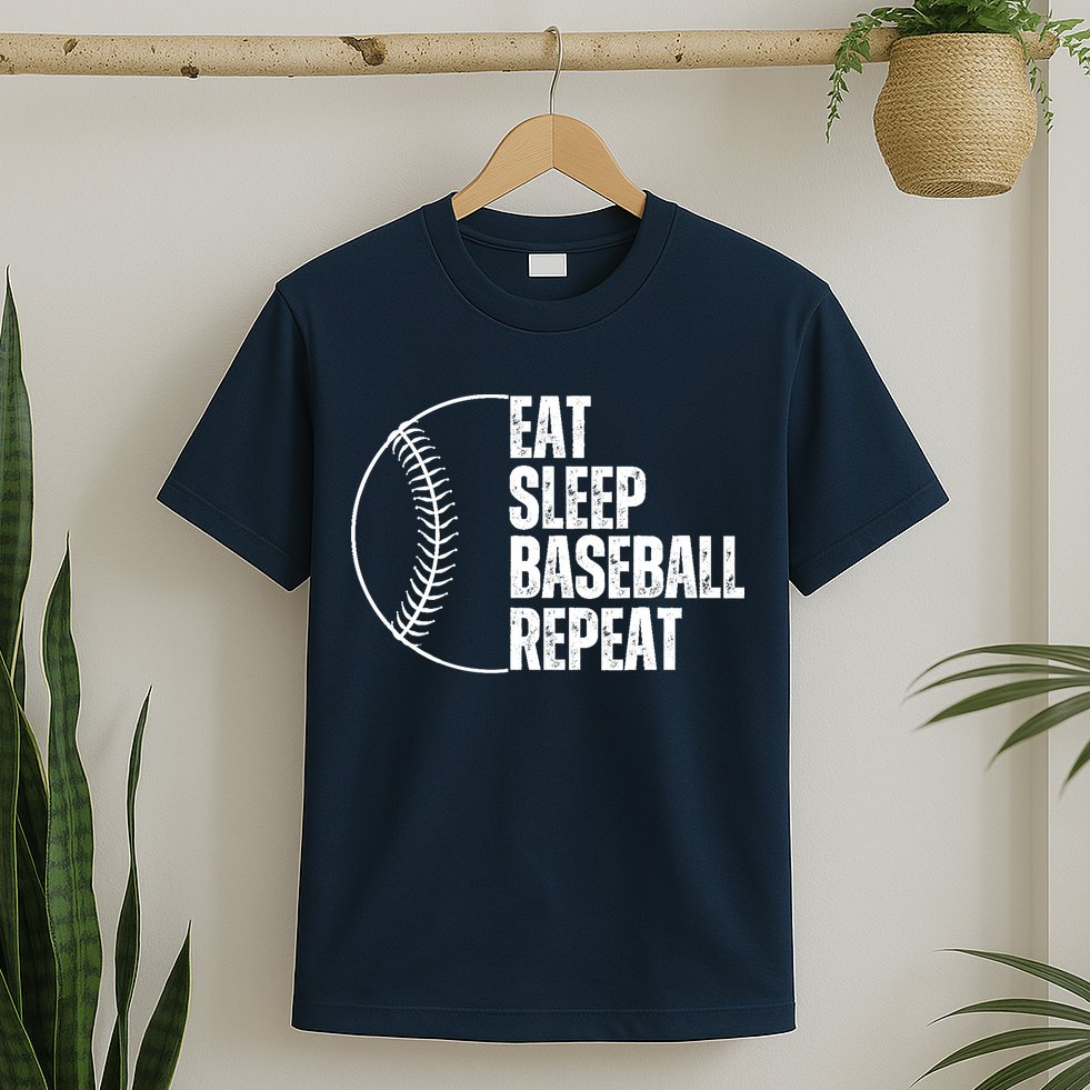 Eat Sleep Baseball Repeat Gift For Baseball Players Boy T-Shirt