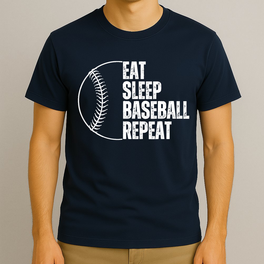 Eat Sleep Baseball Repeat Gift For Baseball Players Boy T-Shirt