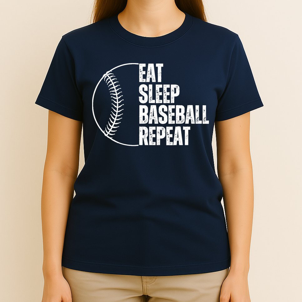 Eat Sleep Baseball Repeat Gift For Baseball Players Boy T-Shirt