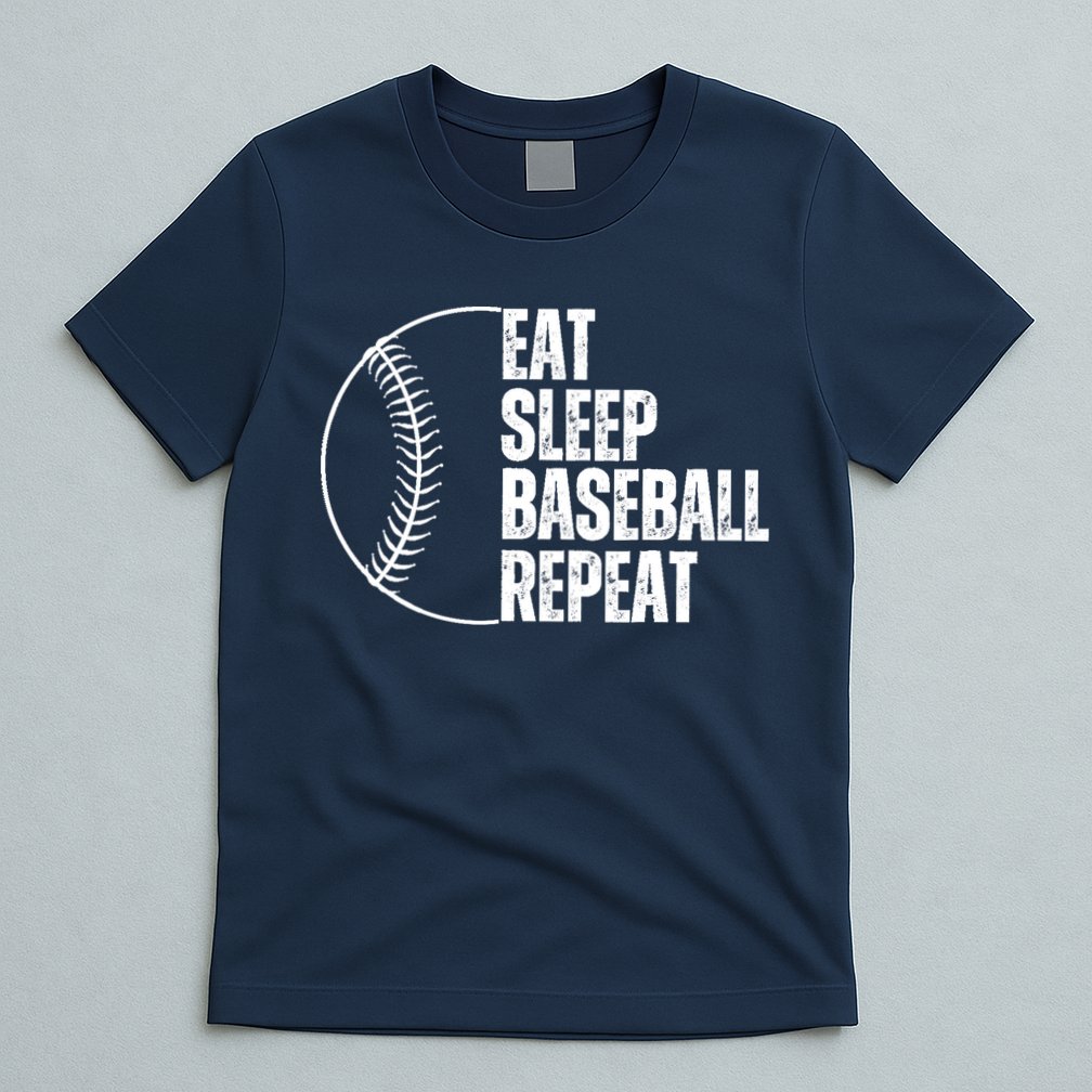 Eat Sleep Baseball Repeat Gift For Baseball Players Boy T-Shirt