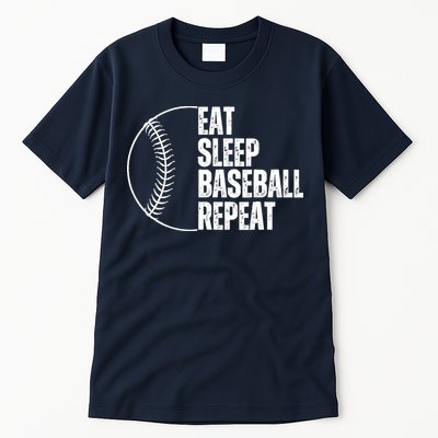 Eat Sleep Baseball Repeat Gift For Baseball Players Boy Tall T-Shirt