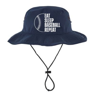 Eat Sleep Baseball Repeat Gift For Baseball Players Boy Legacy Cool Fit Booney Bucket Hat