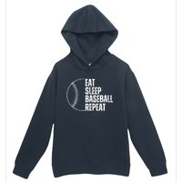 Eat Sleep Baseball Repeat Gift For Baseball Players Boy Urban Pullover Hoodie