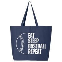 Eat Sleep Baseball Repeat Gift For Baseball Players Boy 25L Jumbo Tote