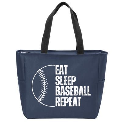 Eat Sleep Baseball Repeat Gift For Baseball Players Boy Zip Tote Bag