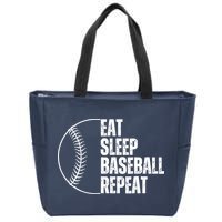 Eat Sleep Baseball Repeat Gift For Baseball Players Boy Zip Tote Bag