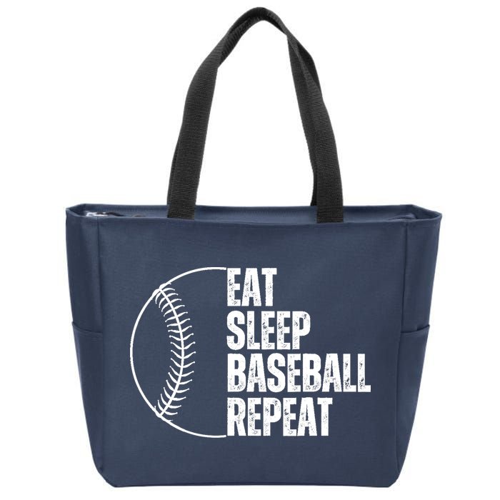 Eat Sleep Baseball Repeat Gift For Baseball Players Boy Zip Tote Bag