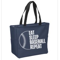 Eat Sleep Baseball Repeat Gift For Baseball Players Boy Zip Tote Bag