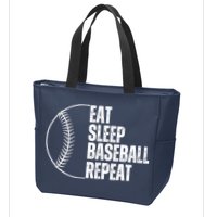 Eat Sleep Baseball Repeat Gift For Baseball Players Boy Zip Tote Bag