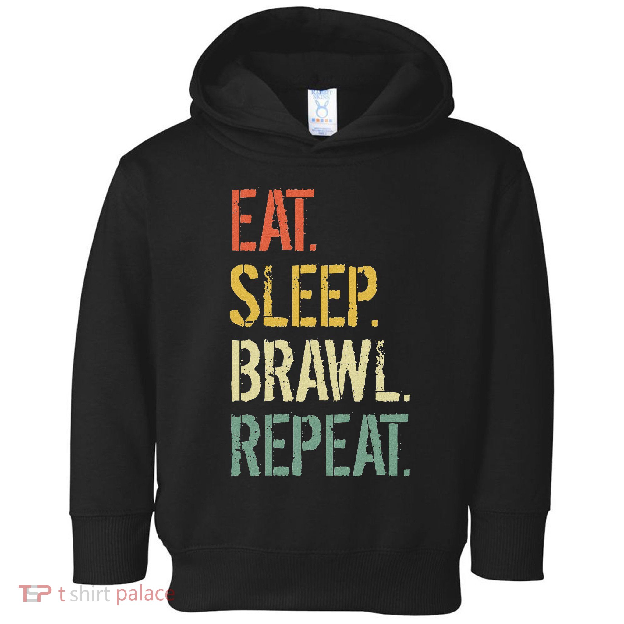 Eat Sleep Brawl Repeat Stars Funny Video Gamer Gaming Toddler Hoodie