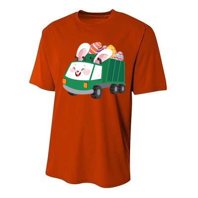 Easter Sunday Bunny Egg Hunting Rabbit Garbage Dump Truck Cute Gift Performance Sprint T-Shirt