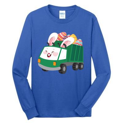 Easter Sunday Bunny Egg Hunting Rabbit Garbage Dump Truck Cute Gift Tall Long Sleeve T-Shirt