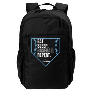 Eat Sleep Baseball Repeat Funny Baseball Player Daily Commute Backpack