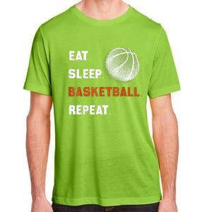 Eat Sleep Basketball Repeat Adult ChromaSoft Performance T-Shirt