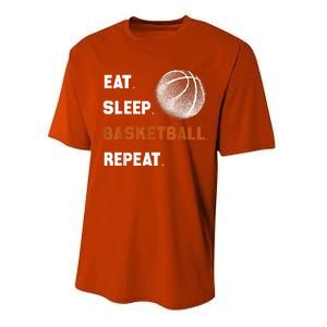 Eat Sleep Basketball Repeat Performance Sprint T-Shirt