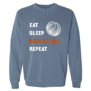 Eat Sleep Basketball Repeat Garment-Dyed Sweatshirt