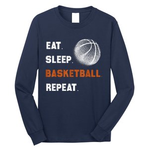 Eat Sleep Basketball Repeat Long Sleeve Shirt