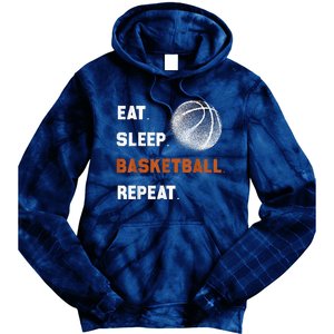 Eat Sleep Basketball Repeat Tie Dye Hoodie