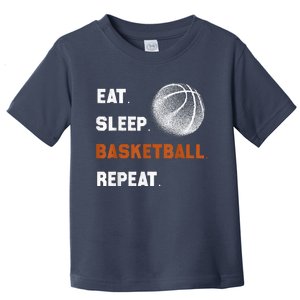 Eat Sleep Basketball Repeat Toddler T-Shirt