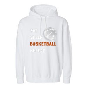 Eat Sleep Basketball Repeat Garment-Dyed Fleece Hoodie