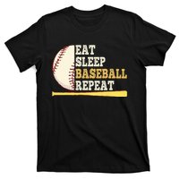 Eat Sleep Baseball Repeat Funny Baseball Player Sport T-Shirt