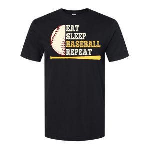 Eat Sleep Baseball Repeat Funny Baseball Player Sport Softstyle CVC T-Shirt