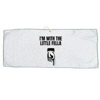 Embarrassing Sarcastic Bachelor Party Joke Groom Large Microfiber Waffle Golf Towel