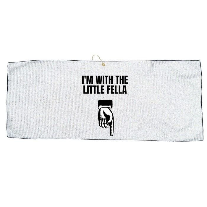 Embarrassing Sarcastic Bachelor Party Joke Groom Large Microfiber Waffle Golf Towel