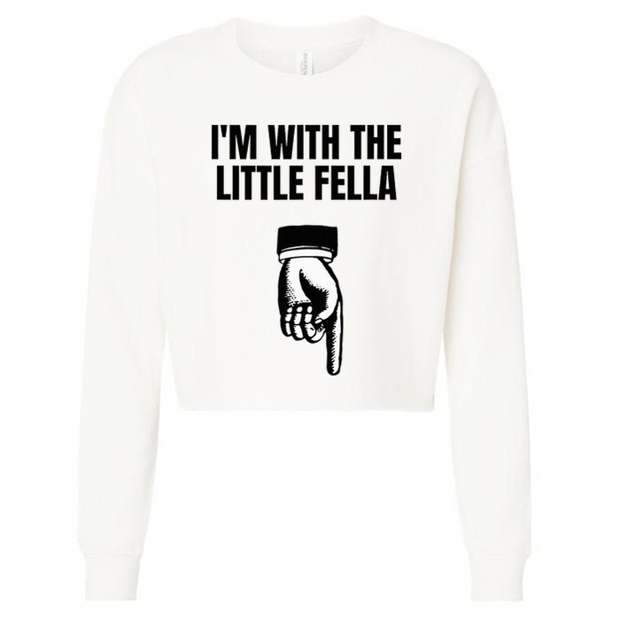Embarrassing Sarcastic Bachelor Party Joke Groom Cropped Pullover Crew