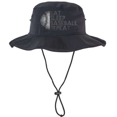 Eat Sleep Baseball Repeat Baseball Player Funny Baseball Legacy Cool Fit Booney Bucket Hat