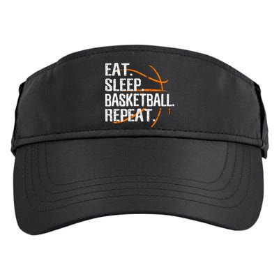 Eat Sleep Basketball Repeat Funny Gift For Basketball Lover Gift Adult Drive Performance Visor