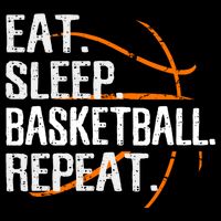 Eat Sleep Basketball Repeat Funny Gift For Basketball Lover Gift Bucket Hat