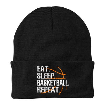 Eat Sleep Basketball Repeat Funny Gift For Basketball Lover Gift Beanie
