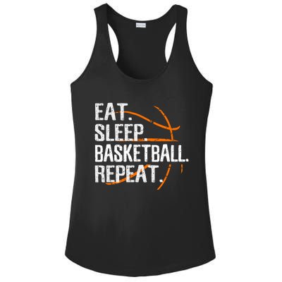 Eat Sleep Basketball Repeat Funny Gift For Basketball Lover Gift Ladies PosiCharge Competitor Racerback Tank