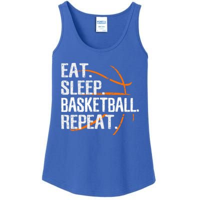 Eat Sleep Basketball Repeat Funny Gift For Basketball Lover Gift Ladies Essential Tank