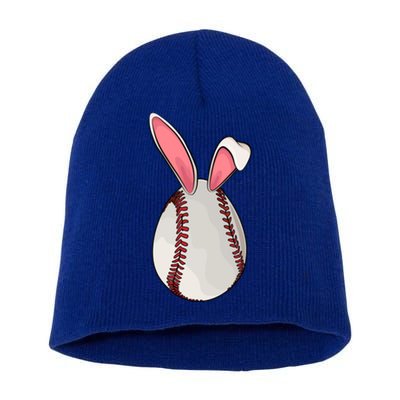 Easter Sunday Baseball Cute Bunny Lovers Funny Gift Short Acrylic Beanie