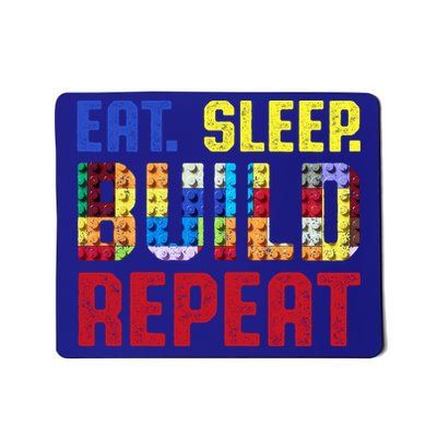 Eat Sleep Build Repeat Building Funny Builders Cool Gift Mousepad