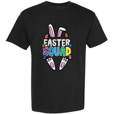 Easter Squad Bunny Rabbit Matching Crew Garment-Dyed Heavyweight T-Shirt