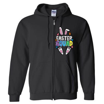 Easter Squad Bunny Rabbit Matching Crew Full Zip Hoodie