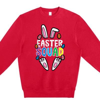 Easter Squad Bunny Rabbit Matching Crew Premium Crewneck Sweatshirt