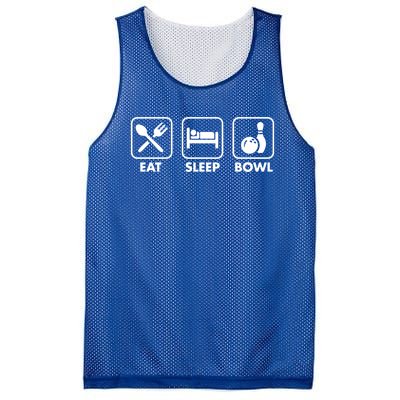 Eat Sleep Bowl Funny Bowling League Christmas Gift Dad Mom Funny Gift Mesh Reversible Basketball Jersey Tank