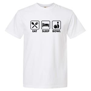 Eat Sleep Bowl Funny Bowling League Christmas Gift Dad Mom Funny Gift Garment-Dyed Heavyweight T-Shirt