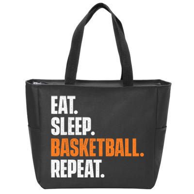 Eat Sleep Basketball Repeat - Game Trainer Baller Shoot Ball Zip Tote Bag